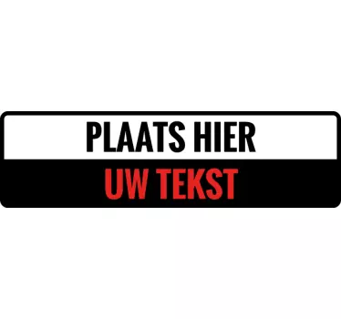 Gepersonaliseerde auto sticker bumper - TenStickers