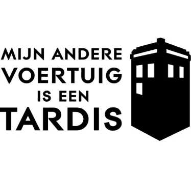 Docter Who tardis autosticker - TenStickers