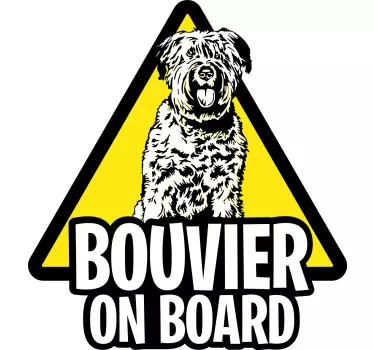 Bouvier aan boord autosticker - TenStickers