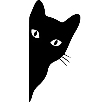 Autosticker glurende kat - TenStickers