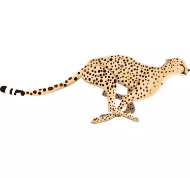 Rennende cheetah muursticker - TenStickers