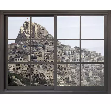 Cappadocia kasteel muursticker - TenStickers