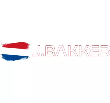 Gepersonaliseerde autosticker vlag met naam - TenStickers