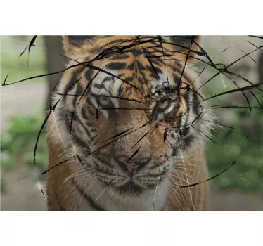 Tijger autosticker Wilde dieren stickers - TenStickers
