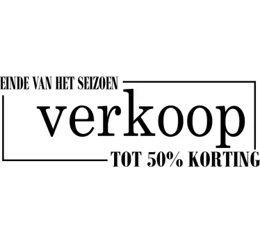 Seizoens uitverkoop etalage sticker - TenStickers