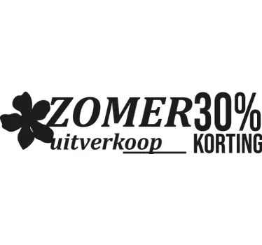 Zomer uitverkoop etallage sticker - TenStickers