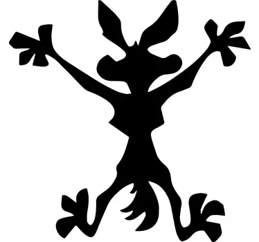 Autosticker met coyote silhouet - TenStickers