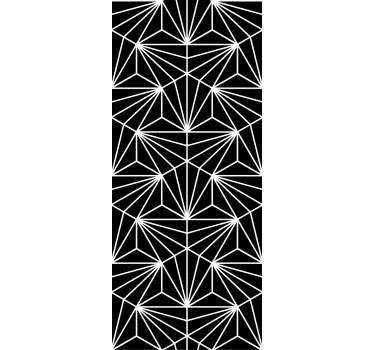Raamsticker geometrisch doorschijnend - TenStickers