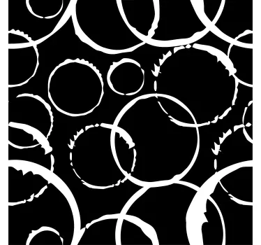Cirkel motief raamsticker - TenStickers