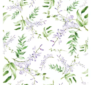 Doorschijnende raamsticker met lavendel print - TenStickers