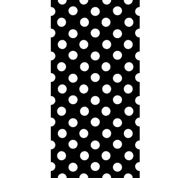 Doorschijnende raamsticker met polka dot patroon - TenStickers