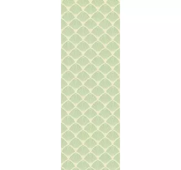 Groene geometrie koelkast sticker voor keuken - TenStickers