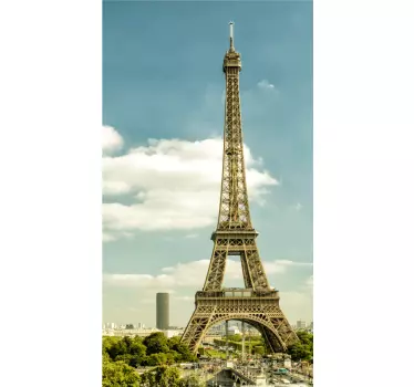 Deursticker eiffel toren Parijs - TenStickers