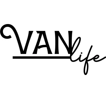 Camper sticker leven in een camper - TenStickers
