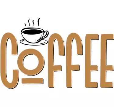 Vintage Koffie Decoratie stickers - TenStickers