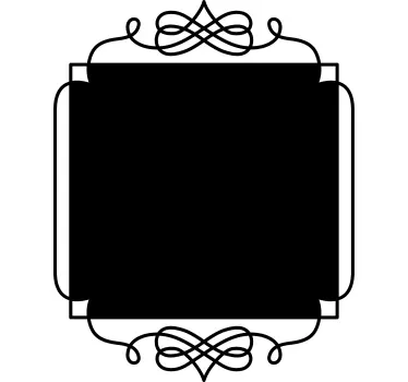 Vierkante vintage schoolbord Vintage sticker - TenStickers