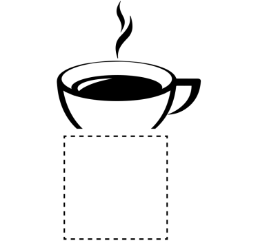 Koffiekop lichtschakelaar sticker - TenStickers