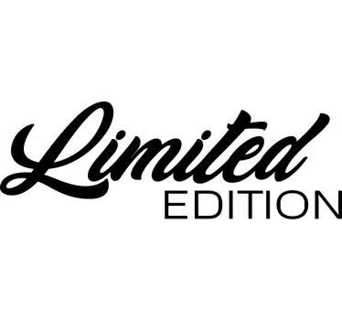 "Limited edition" tekst sticker - TenStickers