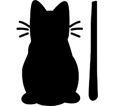 Wisser Kat Muursticker kat - TenStickers