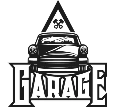 Vintage Garage Auto sticker - TenStickers