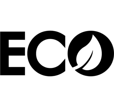 ECO tekststicker voor op auto - TenStickers