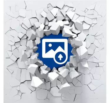 3D Muur Explosie Sticker - TenStickers