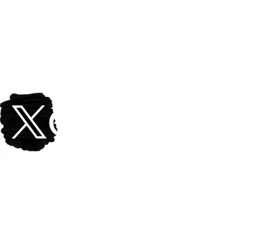 Persoonlijke X Twitter-symbool naam sticker - TenStickers