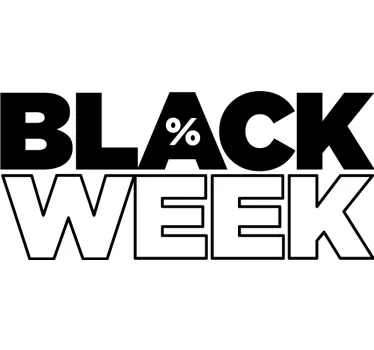 Etalage sticker voor Black Friday - TenStickers