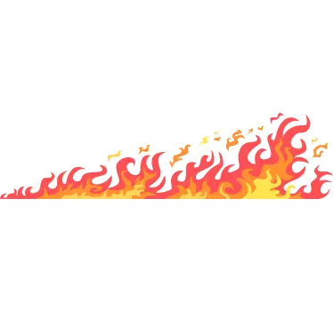 Vlammen Auto sticker - TenStickers