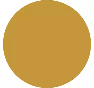 Cirkel oker Muursticker woonkamer - TenStickers