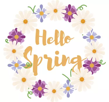Hallo lente Etalage sticker - TenStickers