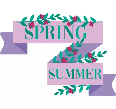 Lente zomer promo Etalage sticker - TenStickers