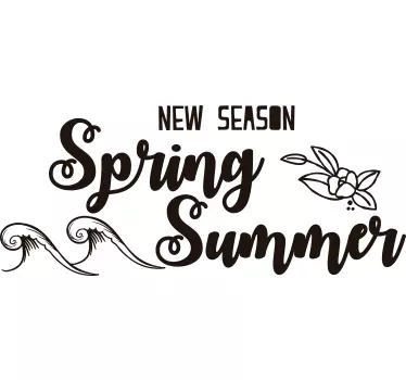 Nieuw seizoen lente zomer Etalage sticker - TenStickers