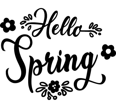 Hallo lente Etalage sticker - TenStickers