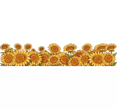Lente bloemen patroon Etalage sticker - TenStickers
