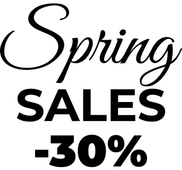 Lente verkoop Decoratie sticker aanbiedingen - TenStickers