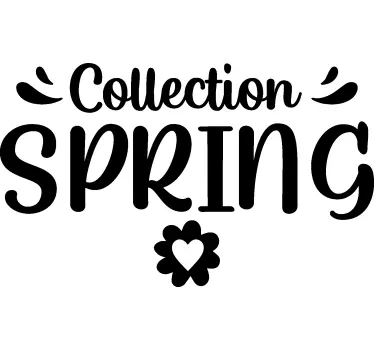 Lente collectie etalage sticker - TenStickers