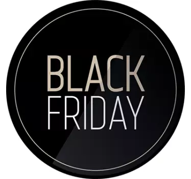 Black friday sticker etalage elegant promotie - TenStickers