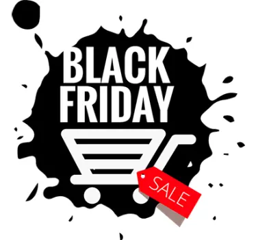 Muursticker Black Friday Splash - TenStickers