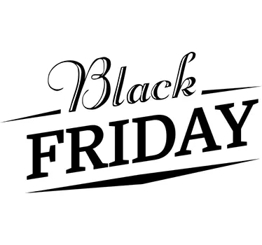 Black Friday sticker etalage Verschillend Font - TenStickers