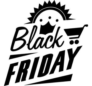Korting sticker black friday winkelaanbiedingen - TenStickers