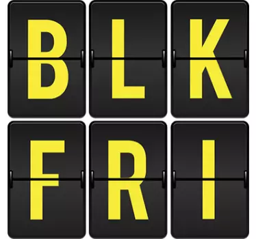 Zakelijke Muursticker Black Friday - TenStickers