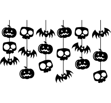 Muursticker Halloween Versieringen - TenStickers