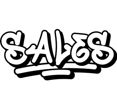 Graffiti-stijl sticker korting - TenStickers