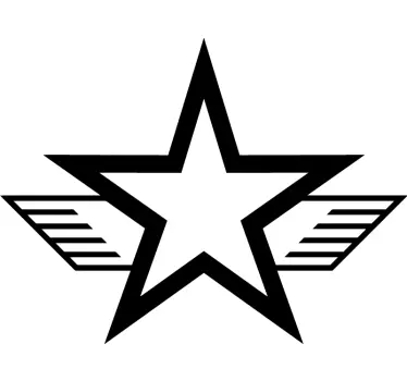 Autosticker leger ster ontwerp  - TenStickers