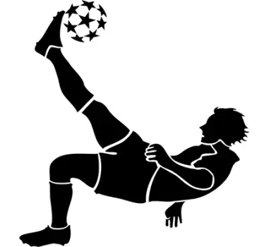 Muursticker voetbal champions - TenStickers