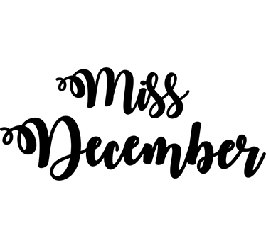 Wanddecoratie tekst miss December - TenStickers