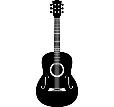 Akoestische Gitaar Muursticker - TenStickers