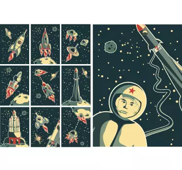 Astronauten sticker - TenStickers