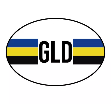 Autostickers Vlag Gelderland - TenStickers